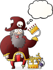 thought bubble cartoon pirate captain