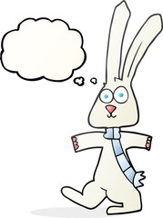 thought bubble cartoon rabbit