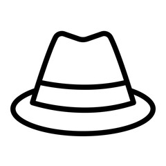 cowboy hat line icon