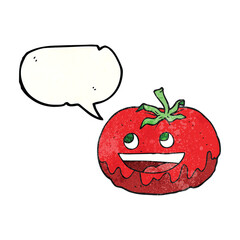 texture speech bubble cartoon tomato