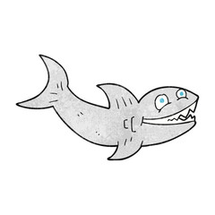 textured cartoon shark