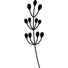 Fototapeta Plant Flower Outline Illustration obraz