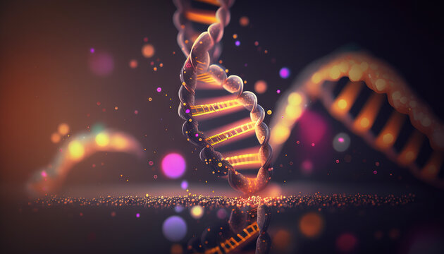 DNA Helix. Generative AI