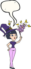 speech bubble cartoon witch