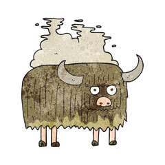 textured cartoon smelly cow