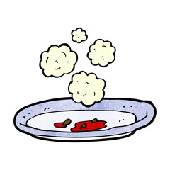 cartoon empty plate