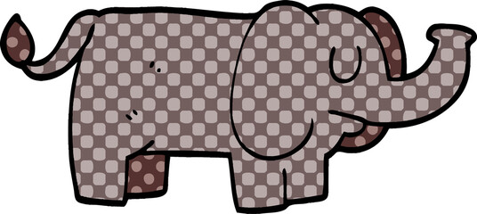 cartoon doodle funny elephant