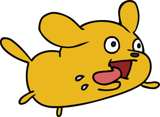 cartoon of cute kawaii dog