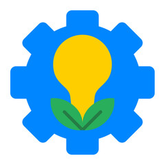 Green Technology Flat Icon