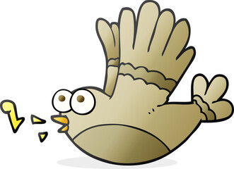 cartoon singing bird