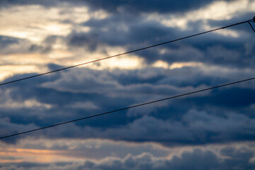 cable car on the sky