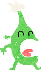 cartoon funny christmas creature