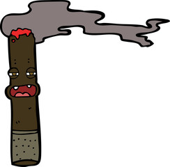 cartoon cigar character