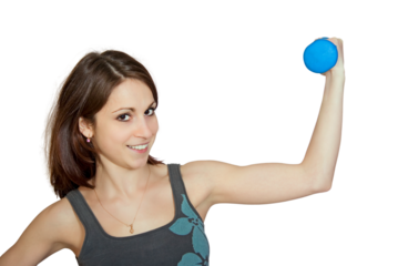 The strong and healthy girl