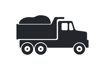 Vector Cartoon Dump Truck Icon. Tipper truck. Vector Cartoon Dump Truck. Vector Cartoon Dump Truck. Tipper truck.