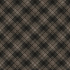 Tartan seamless pattern, black and gray, can be used in the design of fashion clothes. Bedding, curtains, tablecloths