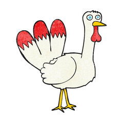 textured cartoon turkey