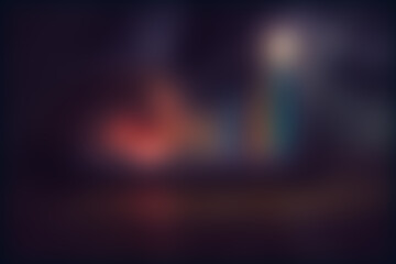 Gradient abstract background with fuzzy lines black night, dark evening, with copy space