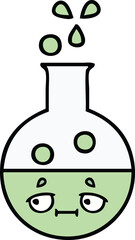 cute cartoon test tube