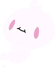 Fototapeta premium cartoon of a kawaii cute ghost
