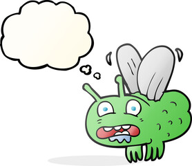 thought bubble cartoon fly