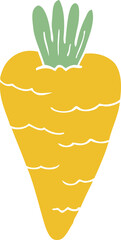 cartoon doodle carrot