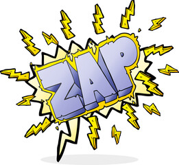 speech bubble cartoon zap symbol