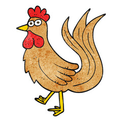 textured cartoon cock