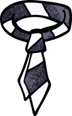 cartoon doodle office tie