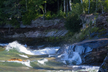 Lake Superior on a rocky shore