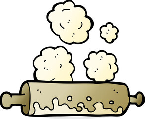 cartoon rolling pin