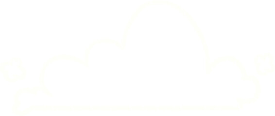 Clouds Chalk Drawing