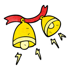 textured cartoon jingle bells