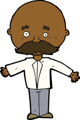 cartoon man with mustache