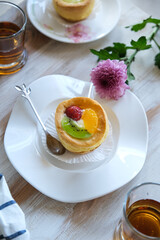 choux pastry on the table