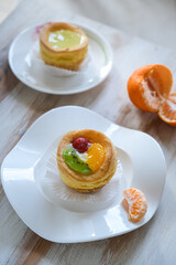choux pastry on the table