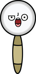 cute cartoon magnifying glass