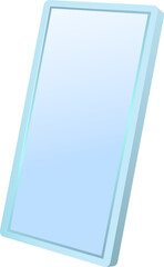 Technology digital isolated object half transparent mobile smart phone