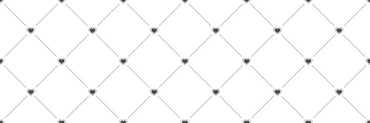 Seamless pattern of lines and hearts for textiles, texture, creative design and simple backgrounds