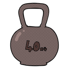 cartoon 40kg kettle bell weight