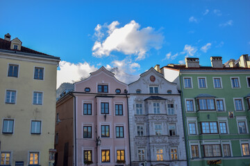 Innsbruck Old town in Alps mountains, Tyrol, Austria