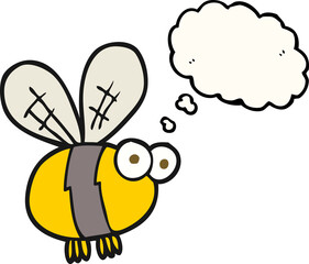 thought bubble cartoon bee