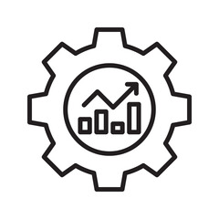 Performance  vector filled outline Icon Design illustration. SEO Development And Marketing Symbol on White background EPS 10 File