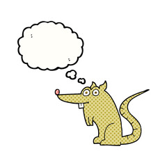 thought bubble cartoon rat