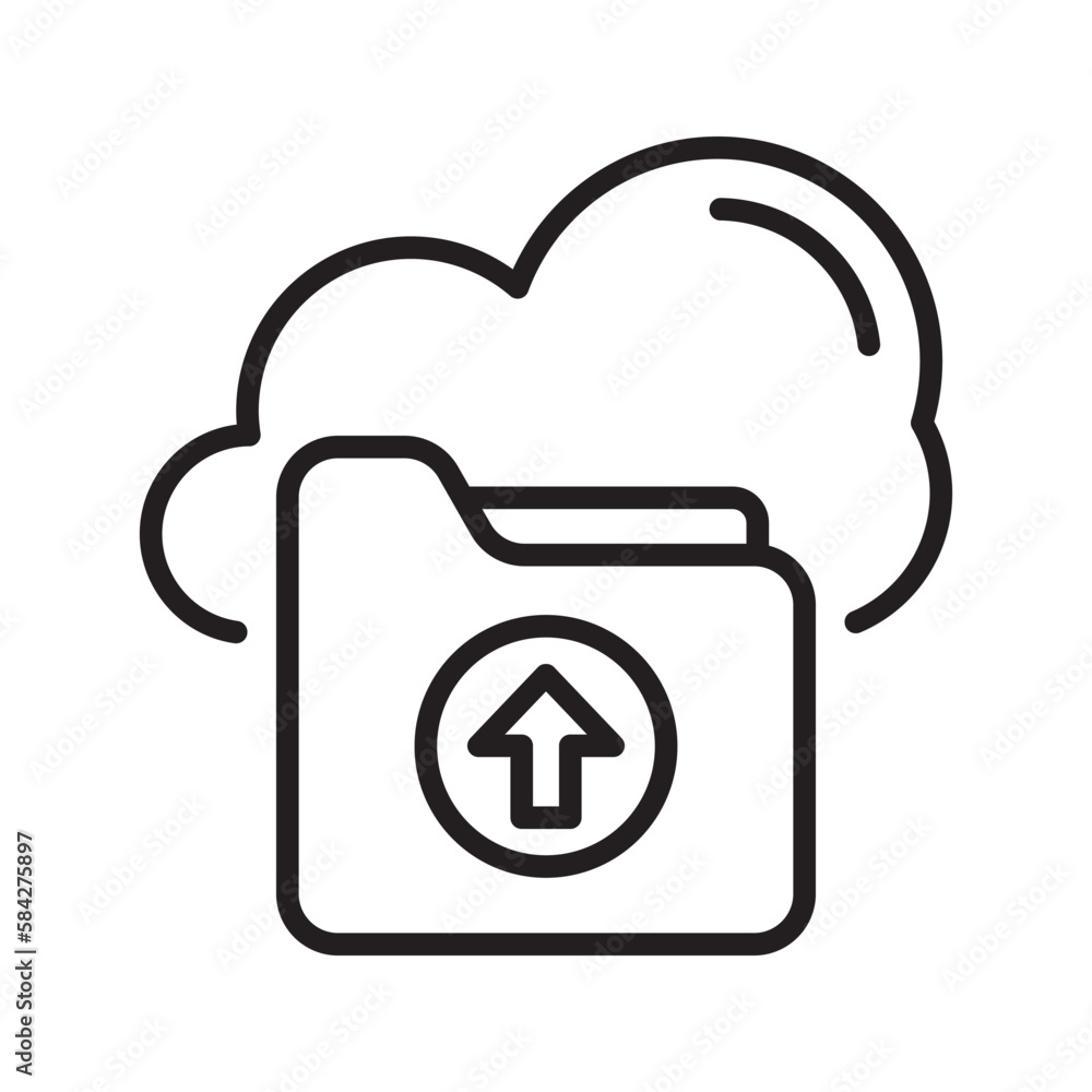 Poster data upload vector filled outline icon design illustration. seo development and marketing symbol on 