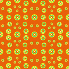 seamless background with circles,70's wallpaper seamless pattern with colorful of circles shape,retro style,fabric print with canvas texture.