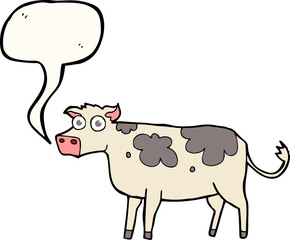 speech bubble cartoon cow