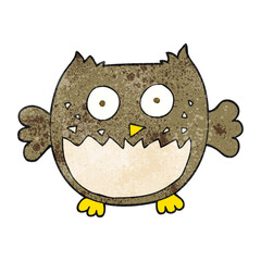 textured cartoon owl