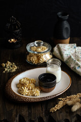 sagu keju or cheese sago cookies, popular in hari raya