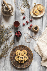 slices of roll cake on a plate